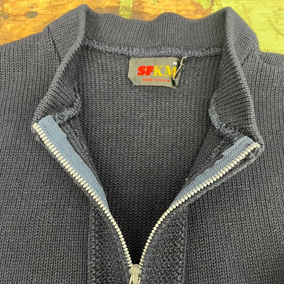 Vintage Uniform Sweater | Navy Blue - Picture 6 of 7